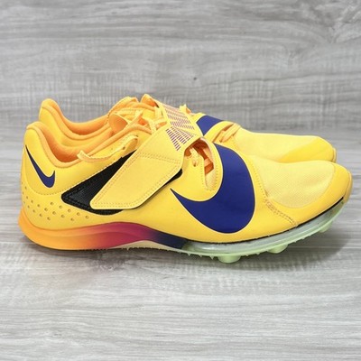 NEW Nike Air Zoom LJ Elite Long Jump Yellow Track Shoes nby FZ9326-800 Men's 12
