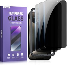 3PCS Privacy Screen Protector for iPhone 15/16 6.1 Inch Anti-Peep Tempered Glass