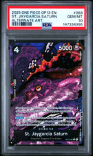 2025 ONE PIECE ST. JAYGARCIA SATURN AA OP13-CARRYING ON HIS WILL #083 PSA 10