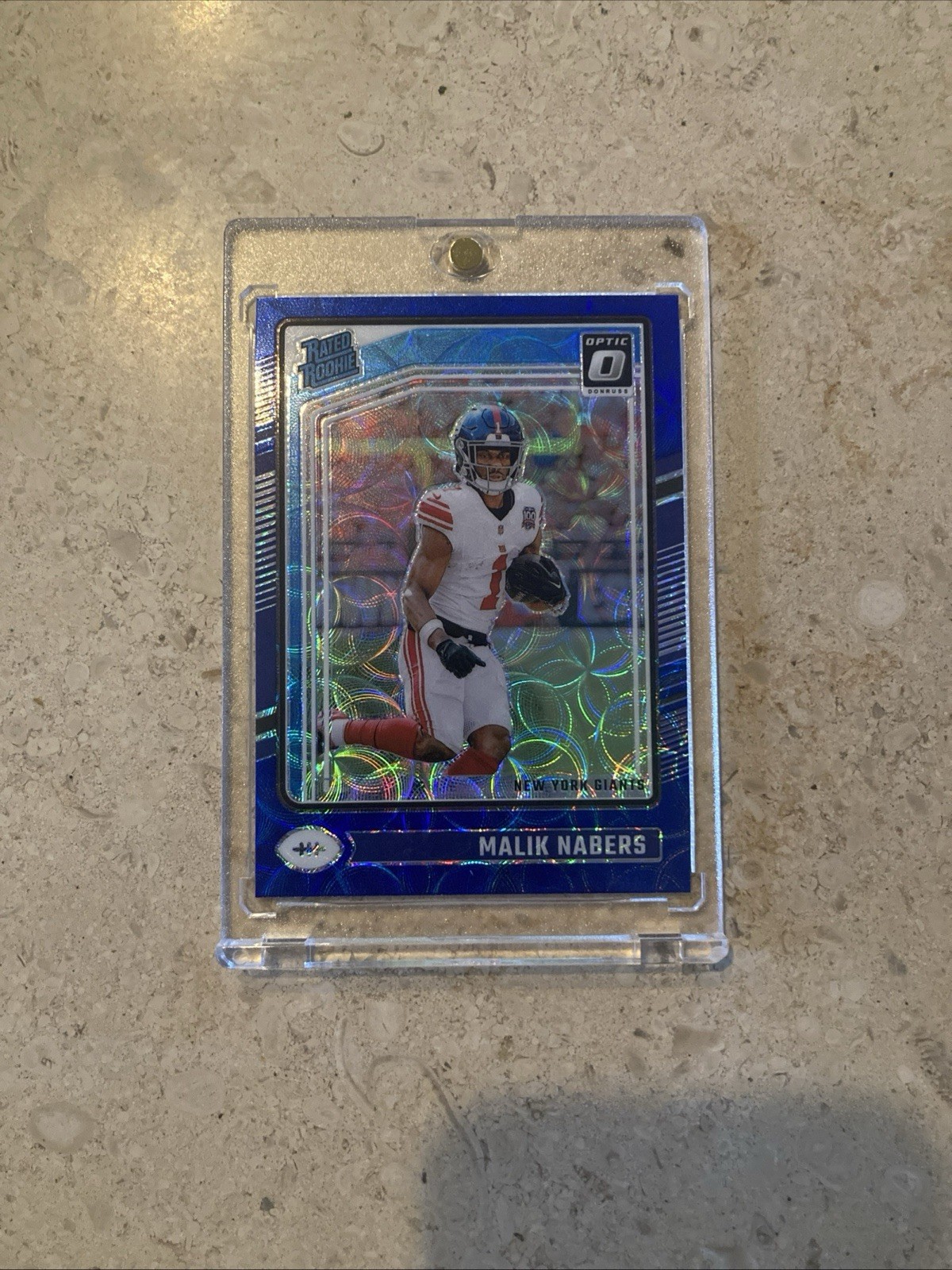 2024 Panini Donruss Optic - Rated Rookie Malik Nabers #271 Blue Scope Prizm (RC)