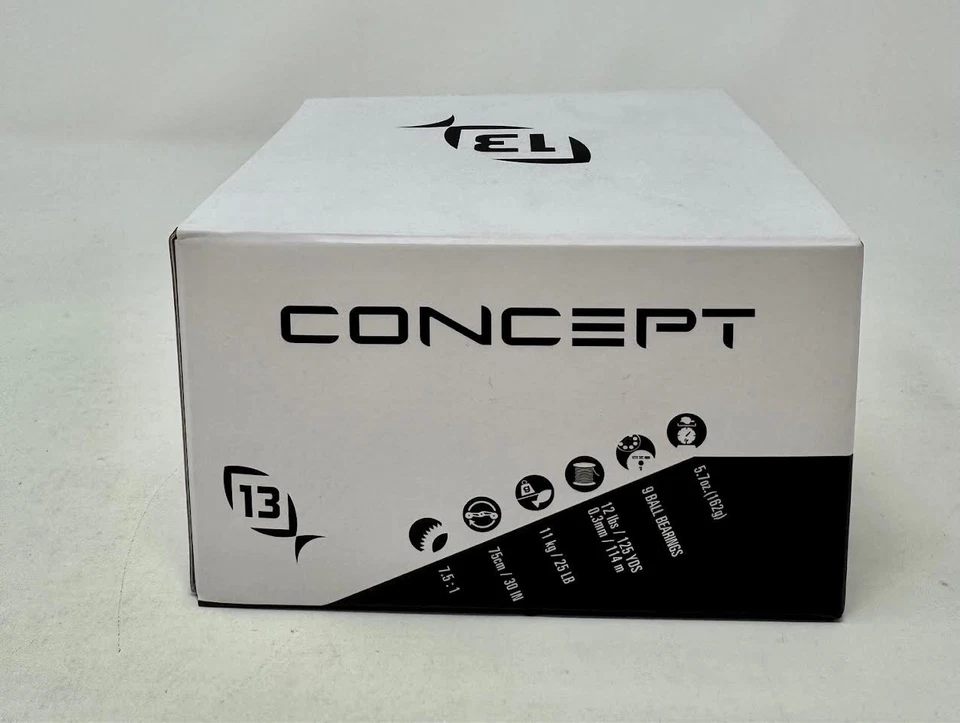 13 FISHING * CONCEPT C2 GEN II * 7.5:1 BAITCAST REEL " NEW " LH C2-7.5-LH - Image 4 of 4