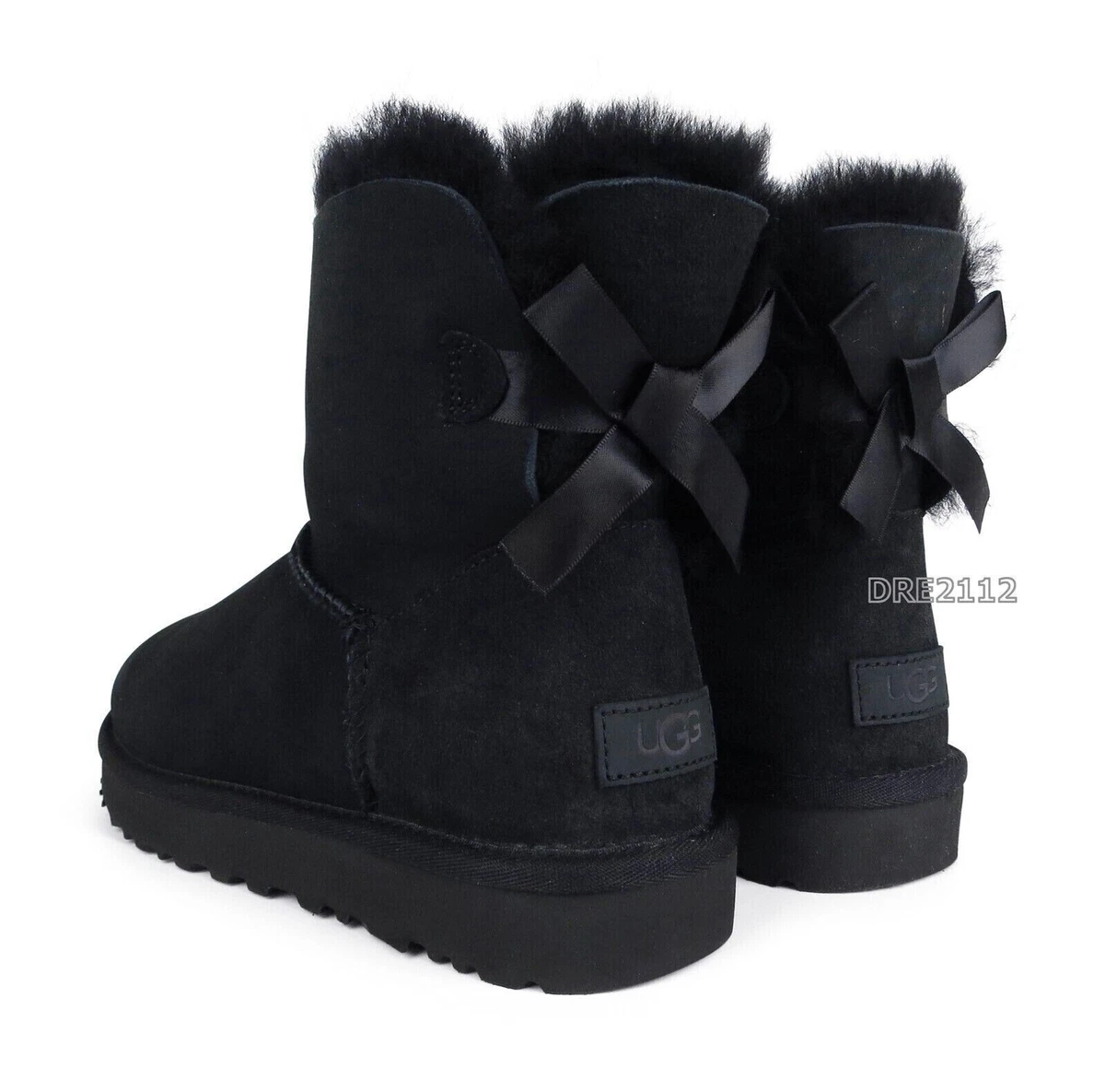 UGG Mini Bailey Bow Black Boots for Women for sale | eBay