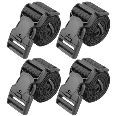 58'' × 1.5'' Utility Straps with Buckle Adjustable, 4-Pack (58-inches)