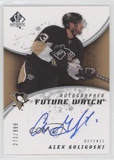2008-09 SP Authentic Auto Future Watch 271/999 Alex Goligoski #242 Auto g3b