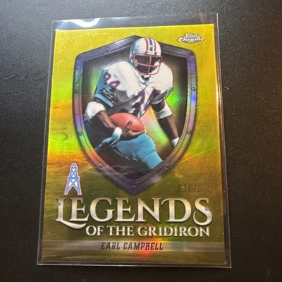 2025 Topps Chrome Earl Campbell Legends Of The Gridiron Yellow