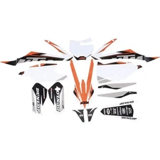 DCOR - 20-30-205 - COR 9 KTM Race Complete Graphics Kit, White