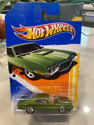 Hot Wheels 2011 New Models #2 T9672-09AOA 2/50 '72 Ford Gran Torino Sport Grün
