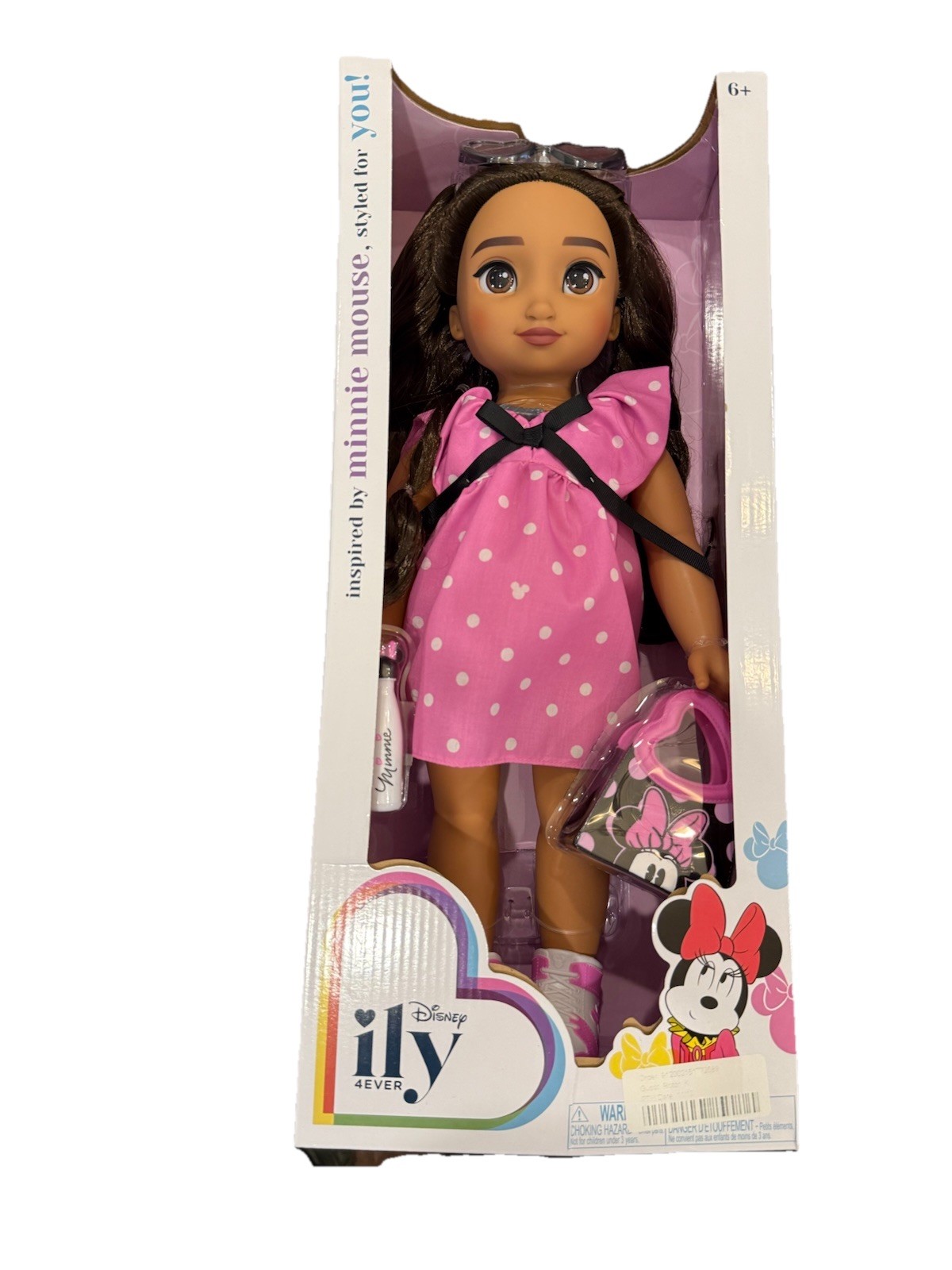 Disney ILY 4ever Minnie Mouse Inspired 18" Doll With Pink Polka Dot Dress