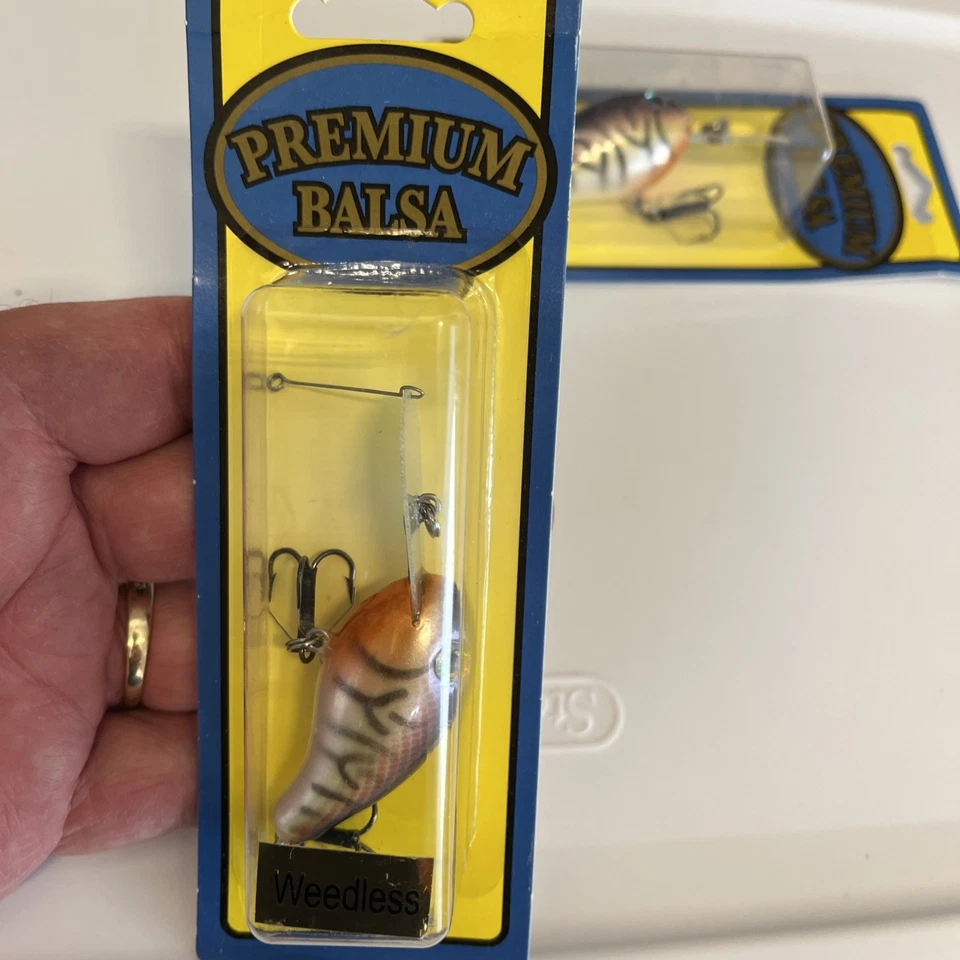 Lote de 2 Crankbaits Lee Sisson, LS.WDDT.38.BX6, sin malezas, inmersiones 6-8’, Balsa Foto 2 de 4