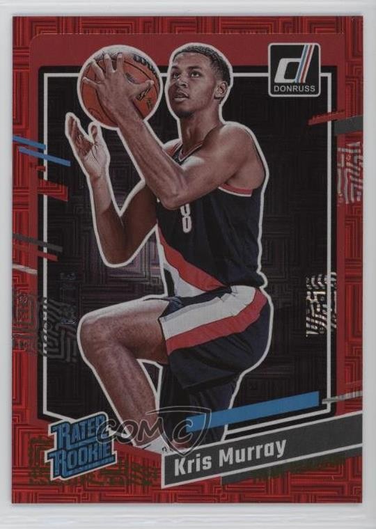 2023-24 Panini Donruss Rated Choice Red 34/99 Kris Murray #203 Rookie RC 0d94