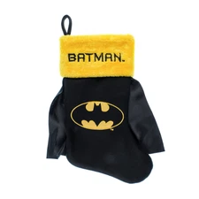 Batman Logo 20" Applique Christmas Stocking with Cape, Gift Holder for Stocki...