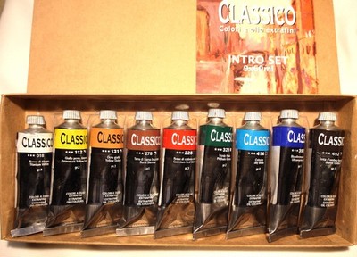 Maimeri Classico Oil Colors - Set of 9, Intro Set, 60 ml Tubes