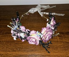 Ren Fest Artificial Flower Crown - Purple