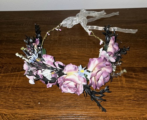Ren Fest Artificial Flower Crown - Purple 