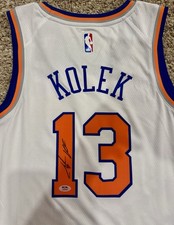 Tyler Kolek #13 Signed Autographed New York Knicks Jersey ‘Marquette’ (PSA/DNA)