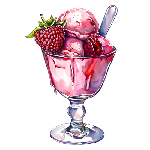Ice Cream Self Adhesive Vinyl Sticker