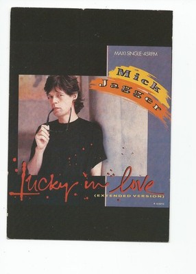 Postcard: Mick Jagger, Lucky in Love (extended version); musician