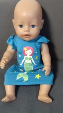 Baby Born Annabell 43cm Puppen Kleidung Meerjungfrau Sommer Kleid Nachthemd 