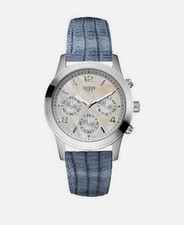 GUESS U11061L2 Blue Leather Watch