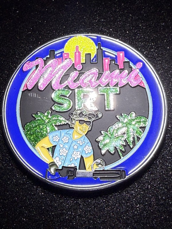 MIAMI SRT FIELD DIVISION SPECIAL RESPONSE TEAM CHALLENGE COIN