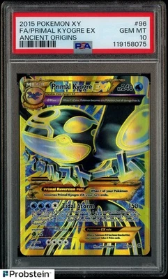 2015 Pokemon XY Ancient Origins Full Art Primal Kyogre EX #96 PSA 10 GEM MINT