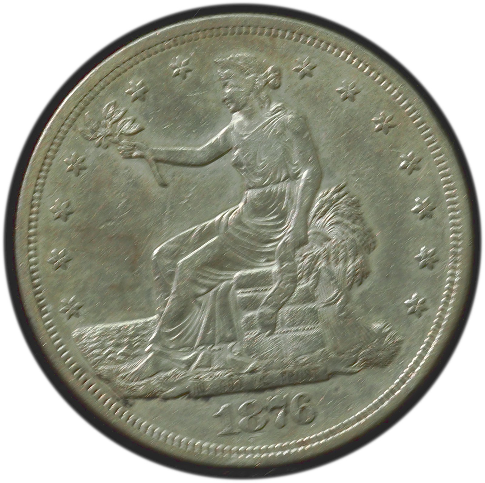 1876-S Trade Dollar Original Choice AU