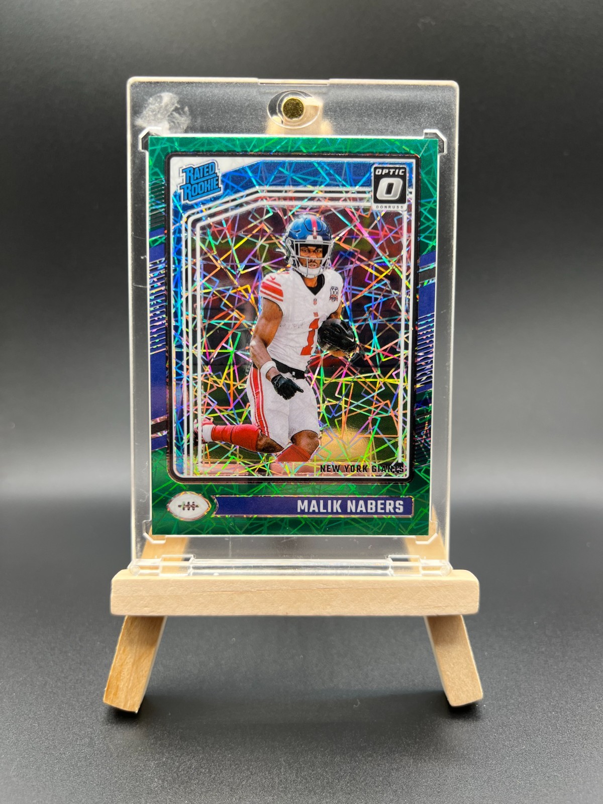 2024 Panini Optic - Rated Rookie Malik Nabers #271 Green Velocity Prizm (RC)