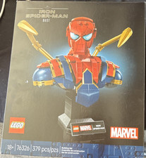 LEGO Marvel Iron Spider-Man Bust 76326 Complete Set 379 Pieces