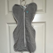 Love To Dream Swaddle Up Original Small Gray White Cotton Baby Swaddle