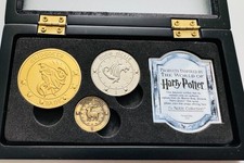 HARRY POTTER Gringotts Bank Coin Collection / Noble Collection / GREAT CONDITION