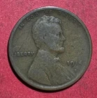 1914S US LINCOLN Cent! "San Francisco" Mint! Good+ Lower Mintage! Old US Coin!