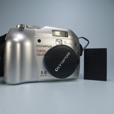 Olympus Digital Camera Camedia C-5000 Zoom 5.0MP Silver Tested