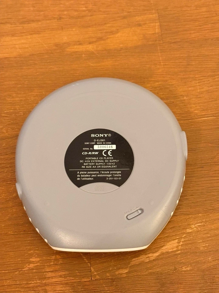 Tragbarer CD Player Sony D-EJ361 Walkman Silber Gebraucht - Bild 4 von 4