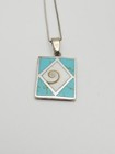 Sterling Silver Turquoise Shiva's Eye Pendant Necklace 19" — photo 5