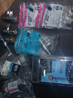 10 Shark Bite Plumbing Supplies And 2 Galvanized Couplings