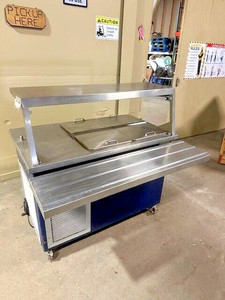 DELFIELD CO ELECTRIC PH1 REFRIGERATED CAFETERIA STYLE ICECREAM FREEZER STATION