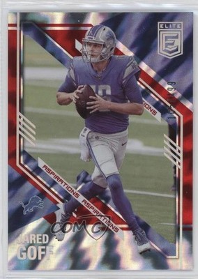 2021 Panini Donruss Elite Aspirations Shimmer 105/499 Jared Goff #62 05v0