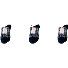 West Loop Cozy Fuzzy Liner 4 Pair Of Socks Size 4-10 Navy Blue White New
