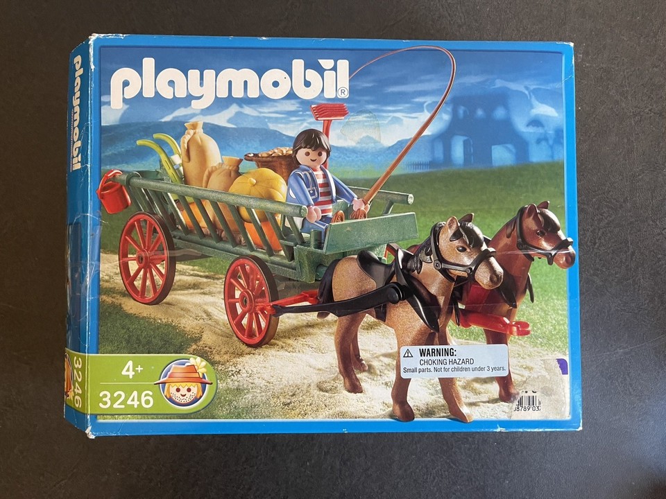 Pièce Détachée Playmobil - Charrette Vintage Pour Ferme - Ref. 3246