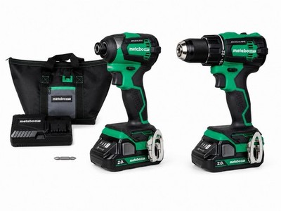 Metabo HPT KC18DEXQBM 18V MultiVolt 2-Tool Combo Kit with 2 Batteries (2 Ah) New