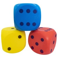 SoftwüRfel 15Cm Idena Schaumstoff Spielzeug 3-Fach Sortiert Blau Gelb Rot
