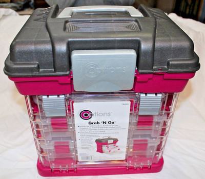 Creative Options 1363-85 Grab N  Go Pro-Latch Rack Organizer Magenta Craft Items