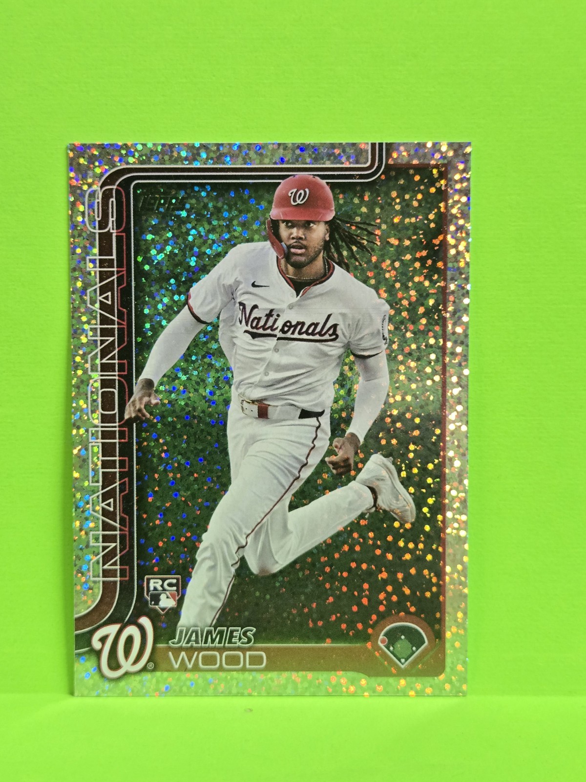 2025 Topps Series 1 James Wood RC #181 Sand Glitter