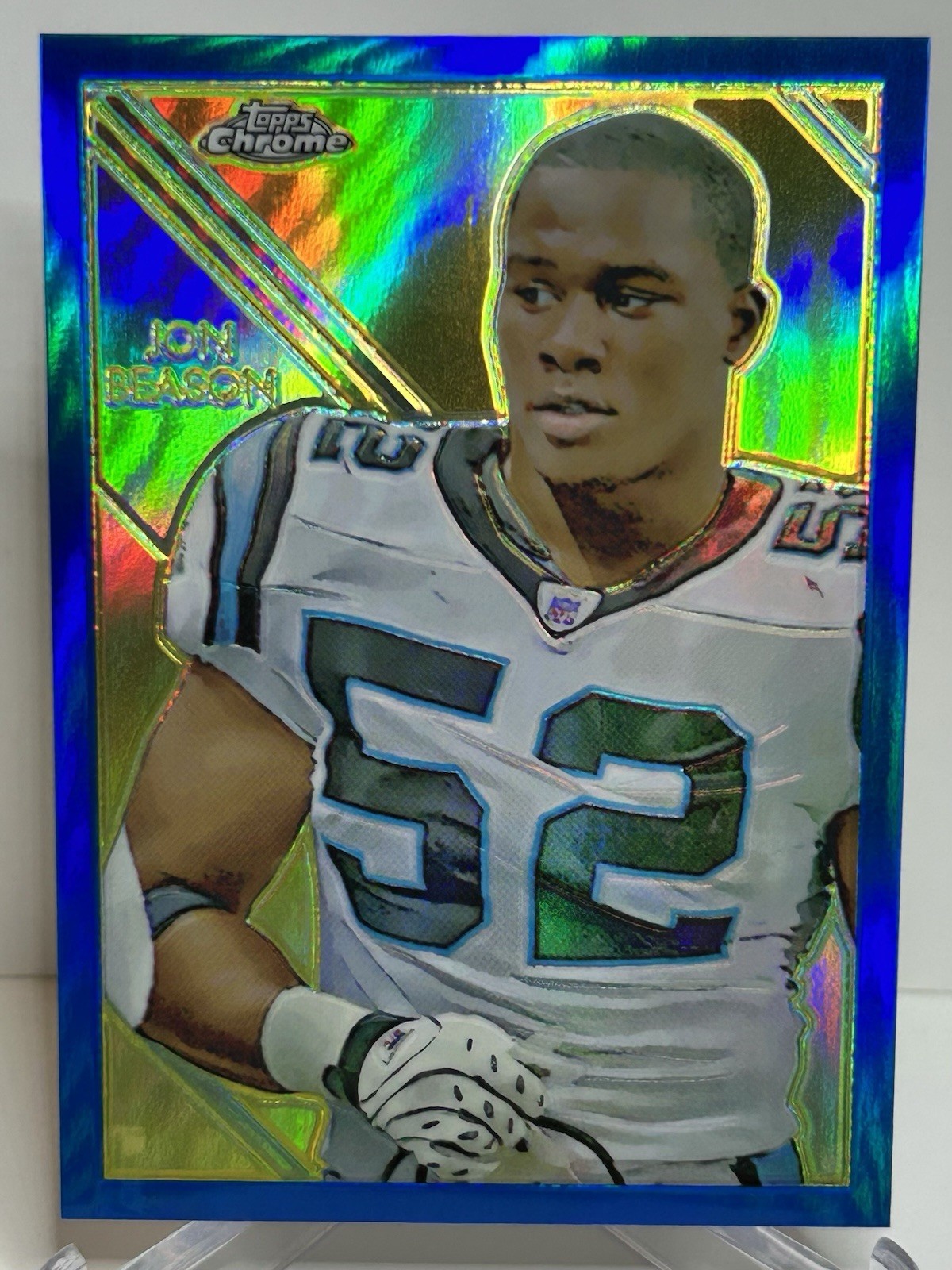 Jon Beason - 2009 Topps Chrome - Blue Refractor🔥Panthers🔥/50