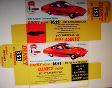 DINKY ED STRAKERS CAR  REPRODUCTION  REPRO BOX No. 352