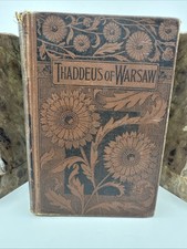 Jane Porter THADDEUS OF WARSAW Lippincott c1890s Inscribed (NA 38)