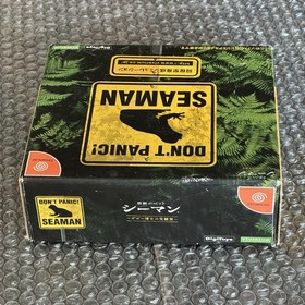 JAPAN REGION-LOCKED Sega Dreamcast Seaman Complete Big Box CIB + Microphone Mic