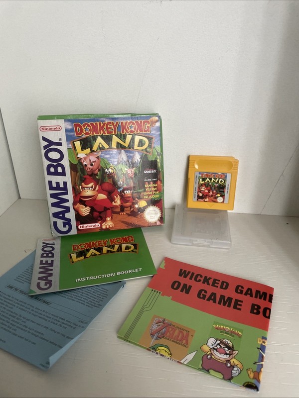 Donkey Kong Land Nintendo Gameboy Game With Box And Manual