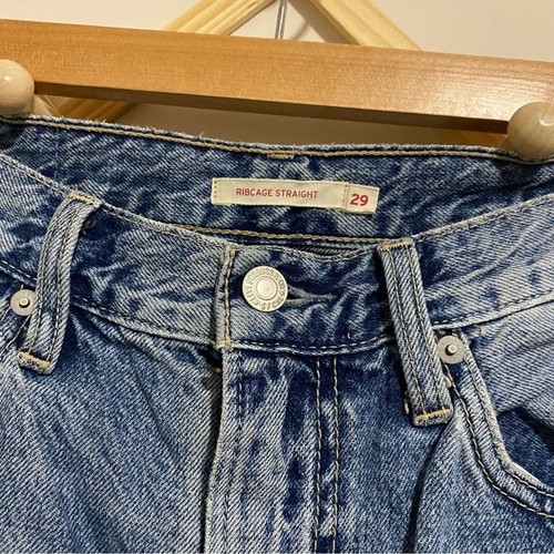 Levi’s Ribcage Straight Medium Wash Jeans size 29 - Picture 5 of 8