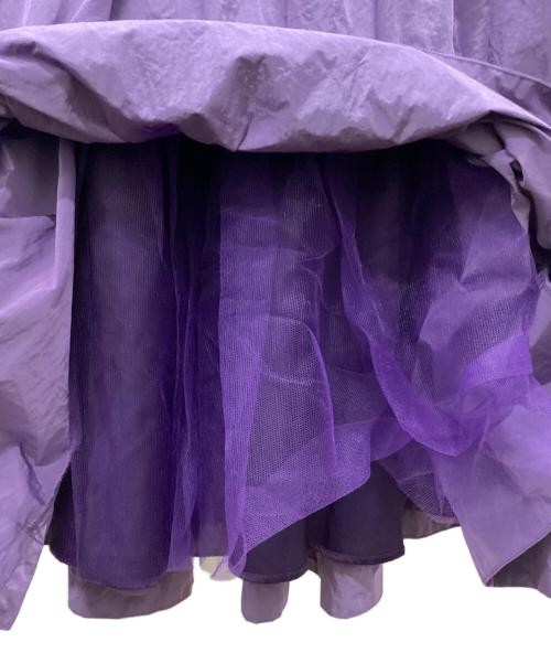 Ameri VOLUME LONG FLARE SKIRT M Nylon Violet Used… - image 5